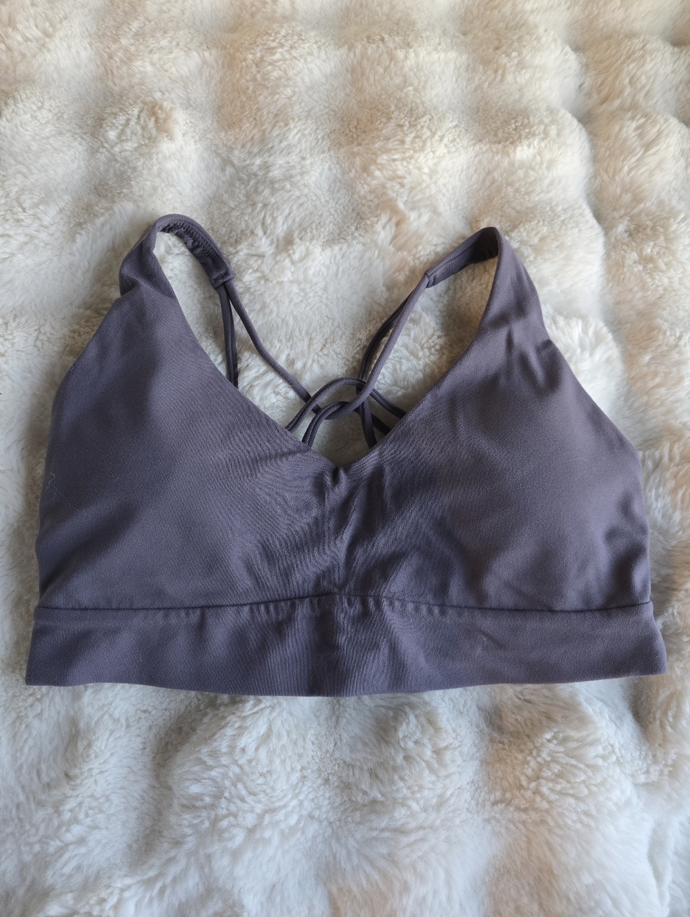 Athleta Set With Solace Bra And Salutation Stash 7/8 Dusk Violet - Picture 2 of 6